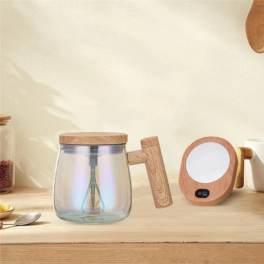 Vortex Self-Mixing Glass Mug