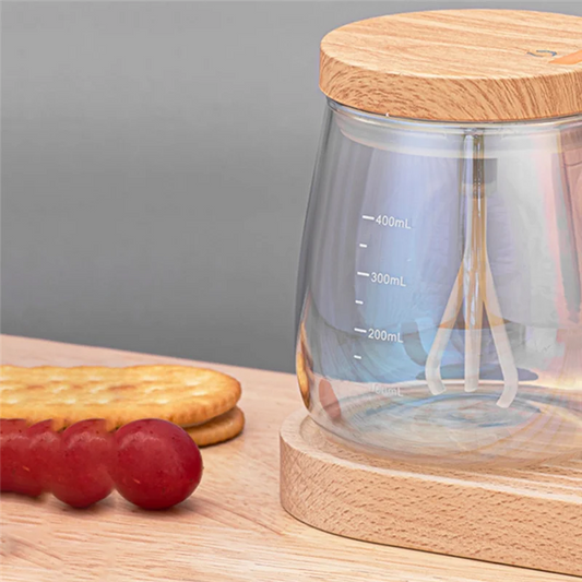 Vortex Self-Mixing Glass Mug